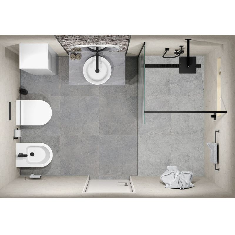 Совмещенный санузел Каламита / Про Стоун Совмещенный санузел Каламита / Про Стоун