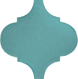 Арабески Майолика бирюза глянцевый 26x30x0,7
