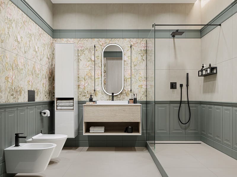 Совмещенный санузел Магнолия / Чементо / Про Чементо Совмещенный санузел Магнолия / Чементо / Про Чементо