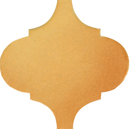 Арабески Майолика желтый глянцевый 26x30x0,7