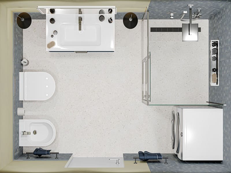 Совмещенный санузел Монтальбано / Терраццо Совмещенный санузел Монтальбано / Терраццо