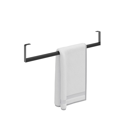 Держатель для полотенец к раковинам Logica/Лоджика 70 с крепежом, черный матовый