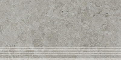 Ступень Сплит серый матовый обрезной 30x60x0,8