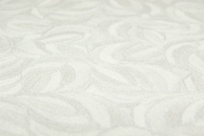 Обои виниловые на флизелиновой основе Мираж база универсальная, белый, листья Обои виниловые на флизелиновой основе Мираж база универсальная, белый, листья