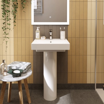 Раковина Pro/Про мебельная\подвесная 50, белая глянцевая