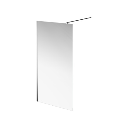 Душевая перегородка VETRO, 100х195, хром Душевая перегородка VETRO, 100х195, хром