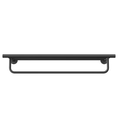 Полка для полотенец Изола настенная, черный матовый Полка для полотенец Изола настенная, черный матовый