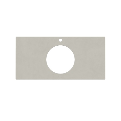 Столешница для полувстраиваемых раковин Про Чементо 100, серый светлый натуральный