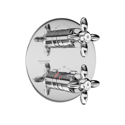 Встраиваемый термостатический смеситель для душа Muse/Муза с регулировкой температуры, хром Встраиваемый термостатический смеситель для душа Muse/Муза с регулировкой температуры, хром