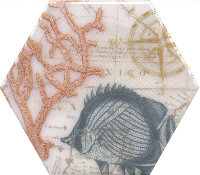 Керамический декор 20x23,1x0,69 Эль Салер глянцевый