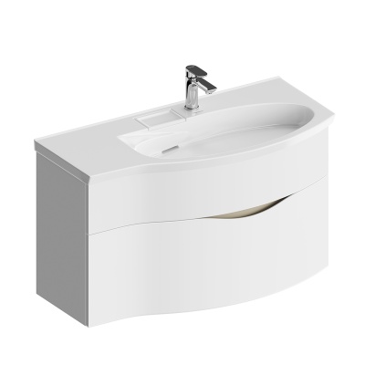 Тумба Riva/Рива 100 см правая, белая матовая Тумба Riva/Рива 100 см правая, белая матовая