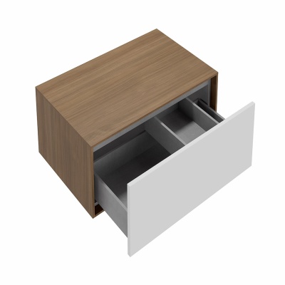 Тумба Atollo/Атолло напольная/подвесная с ящиком 80, белая матовая Тумба Atollo/Атолло напольная/подвесная с ящиком 80, белая матовая