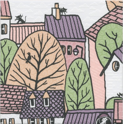 Декор Городок 1 матовый 20x20x0,69 Декор Городок 1 матовый 20x20x0,69