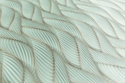 Обои виниловые Трессаж мотив, зеленый