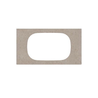 Столешница Magica/Маджика Риккарди 90 см, бежевая матовая (без отв. под смеситель)