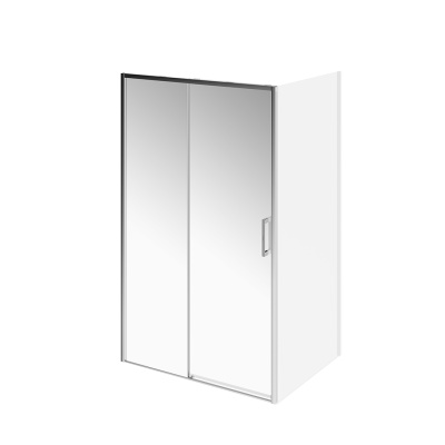 Душевая дверь Lindo/Линдо, раздвижная с функцией плавного открывания и закрывания, 120х195, хром