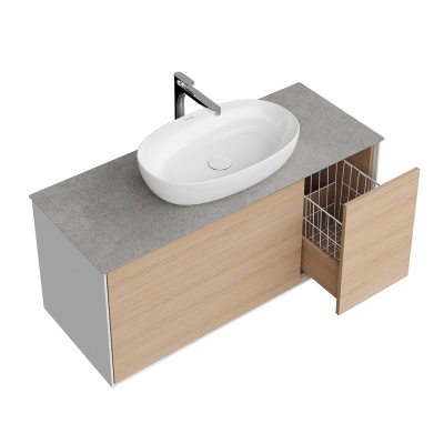 Тумба Plaza Modern/Плаза Модерн подвесная 120 дуб виченца 3 ящика Тумба Plaza Modern/Плаза Модерн подвесная 120 дуб виченца 3 ящика