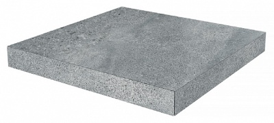 Ступень угловая клееная Про Матрикс серый темный 33x33x0,9