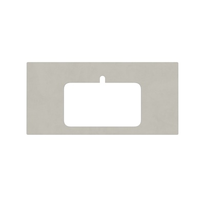 Столешница для полувстраиваемых раковин Про Чементо 100, серый светлый натуральный