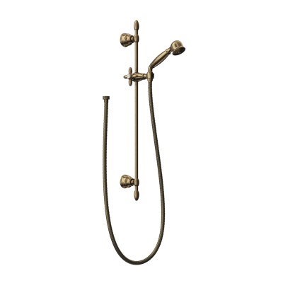 Душевая стойка MUSE без выхода для подачи воды, потертая бронза