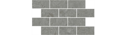 Декор Чеппо ди Гре мозаичный серый тёмный матовый обрезной 34,6x20x0,9