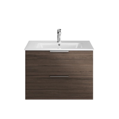 Тумба Piano Forte/Пиано Форте подвесная 75 см, 2 ящика, белый глянцевый