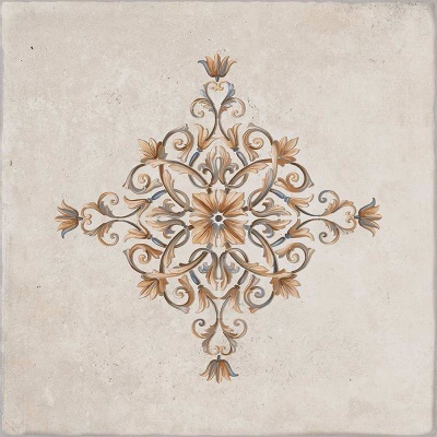 Каменный остров светлый декорированный 30x30x0,8