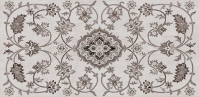 Керамический гранит 40x80x1,1 Парнас пепельный декорированный лаппатированный обрезной