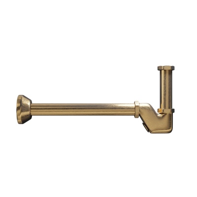 Сифон для раковины с декоративной накладкой потертая бронза