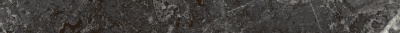Бордюр Тубкаль чёрный глянцевый обрезной 30x2,5x1,9