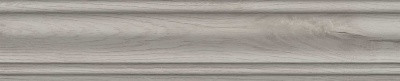 Плинтус Тровазо серый светлый матовый 39,8x8x1,55