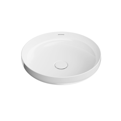 Раковина Safi/Сафи накладная 46 с крепежом, белая глянцевая