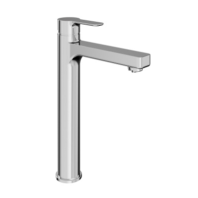 Смеситель Соната высокий для раковины без донного клапана, хром