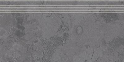 Ступень Про Лаймстоун серый темный натуральный обрезной 30x60x0,9