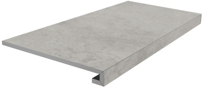 Ступень клеёная Риальто серый светлый матовый 33x80x0,9