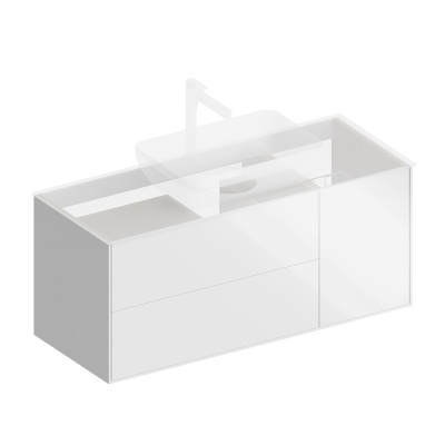 Тумба Plaza Modern/Плаза Модерн подвесная 120 белый 3 ящика Тумба Plaza Modern/Плаза Модерн подвесная 120 белый 3 ящика