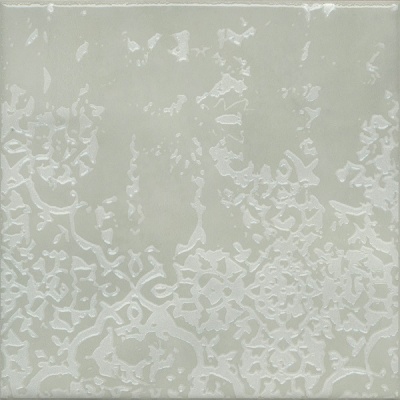 Декор Адриатика 4 зелёный глянцевый 20x20x0,69