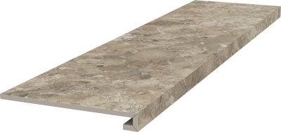 Ступень клееная Ирпина бежевый обрезной 33x119,5x1,1