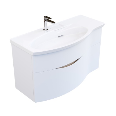 Тумба Riva/Рива 100 см левая, белая матовая Тумба Riva/Рива 100 см левая, белая матовая