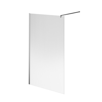 Душевая перегородка Cristallo/Кристалло с рифленым стеклом, 120х210, хром Душевая перегородка Cristallo/Кристалло с рифленым стеклом, 120х210, хром