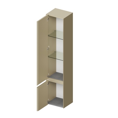 Пенал CUBO подвесной левый 165, лимо матовый