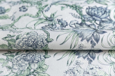 Обои виниловые Азулежу мотив, светло-голубой Обои виниловые Азулежу мотив, светло-голубой