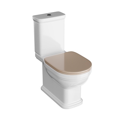 Сиденье Pompei/Помпеи быстросъемное с механизмом плавного опускания, камео бежевый