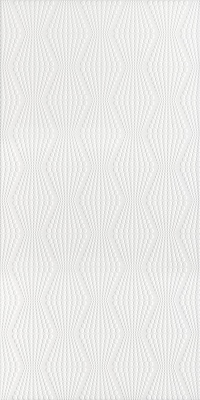 Декор Беллони белый матовый структура обрезной 40x80x1