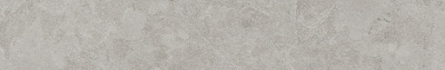 Плинтус Сплит серый светлый матовый обрезной 60x9,5x0,8