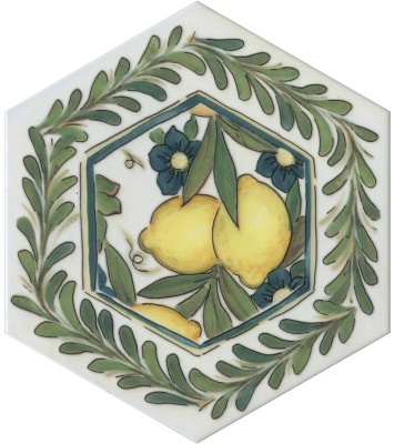 Декор Флорентина 2 глянцевый 20x23,1x0,69 Декор Флорентина 2 глянцевый 20x23,1x0,69