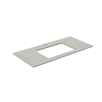 Столешница для раковин, встраиваемых снизу, Про Чементо 100, серый светлый натуральный