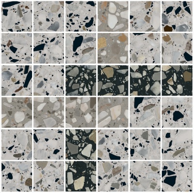 Декор Бричиола 1 мозаичный лаппатированный 30x30x0,9