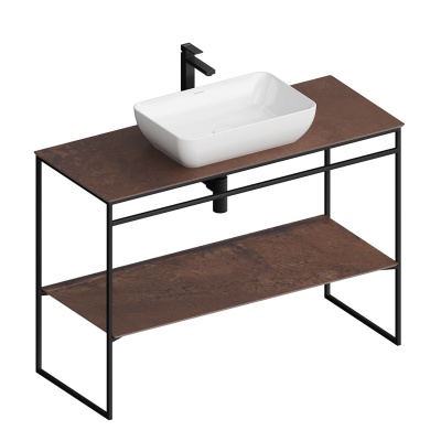 Металлическая структура PLAZA Next напольная 120, черная матовая