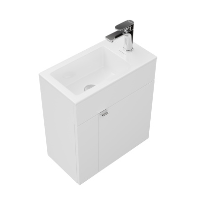 Тумба Lato/Лато подвесная 50 с дверцей, белый глянцевый Тумба Lato/Лато подвесная 50 с дверцей, белый глянцевый